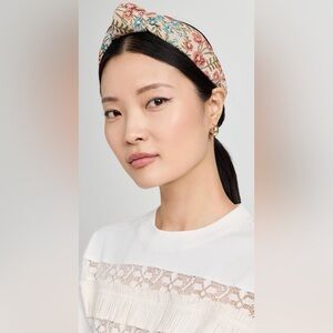 ‼️RARE‼️🎸Lele Sadoughi🎸🔥NWT🔥Floral Brocade Knotted Headband